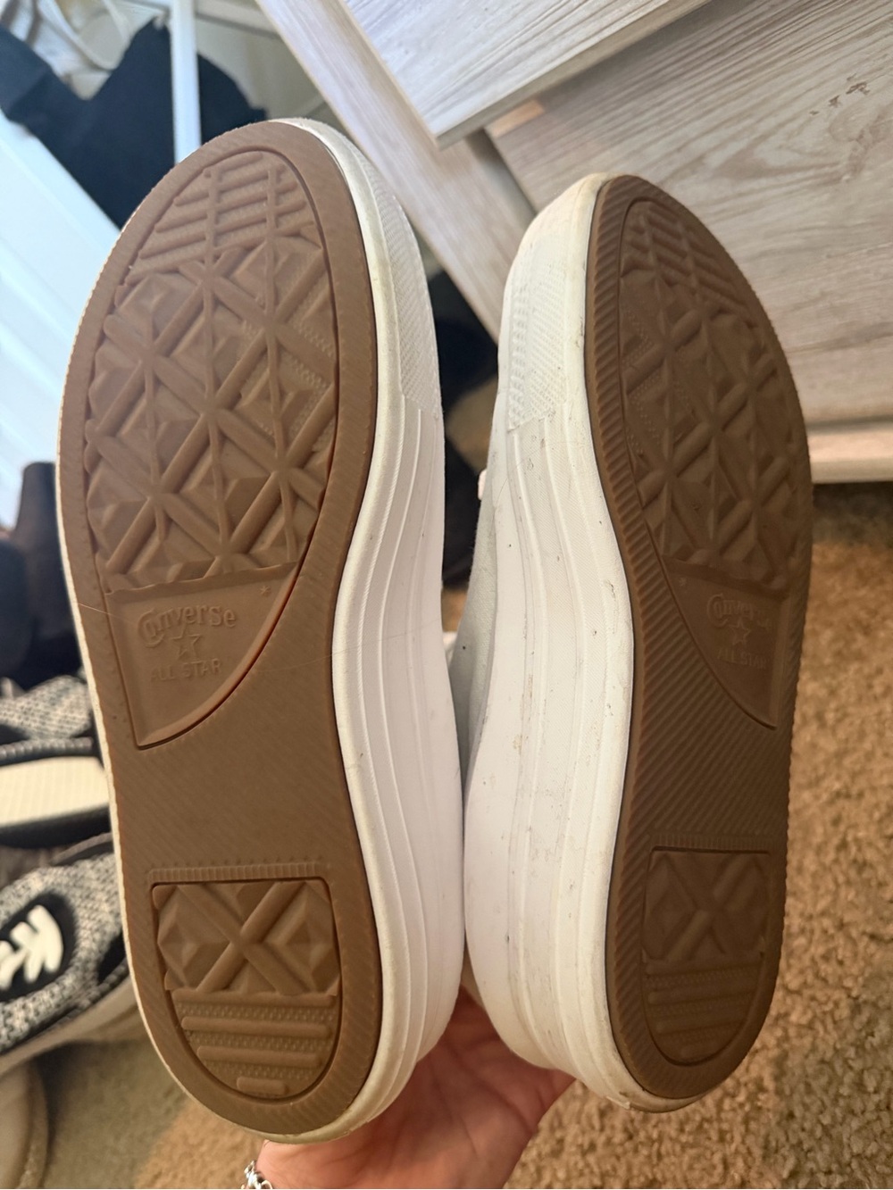 Converse White High-Top Sneakers - Picture 4 of 4